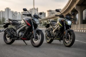 नव्या Bajaj Pulsar 125 आणि 150 motorcycles चे प्रातिनिधिक चित्र