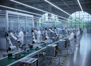 भारताच्या electronics manufacturing विस्ताराचे प्रातिनिधिक चित्र