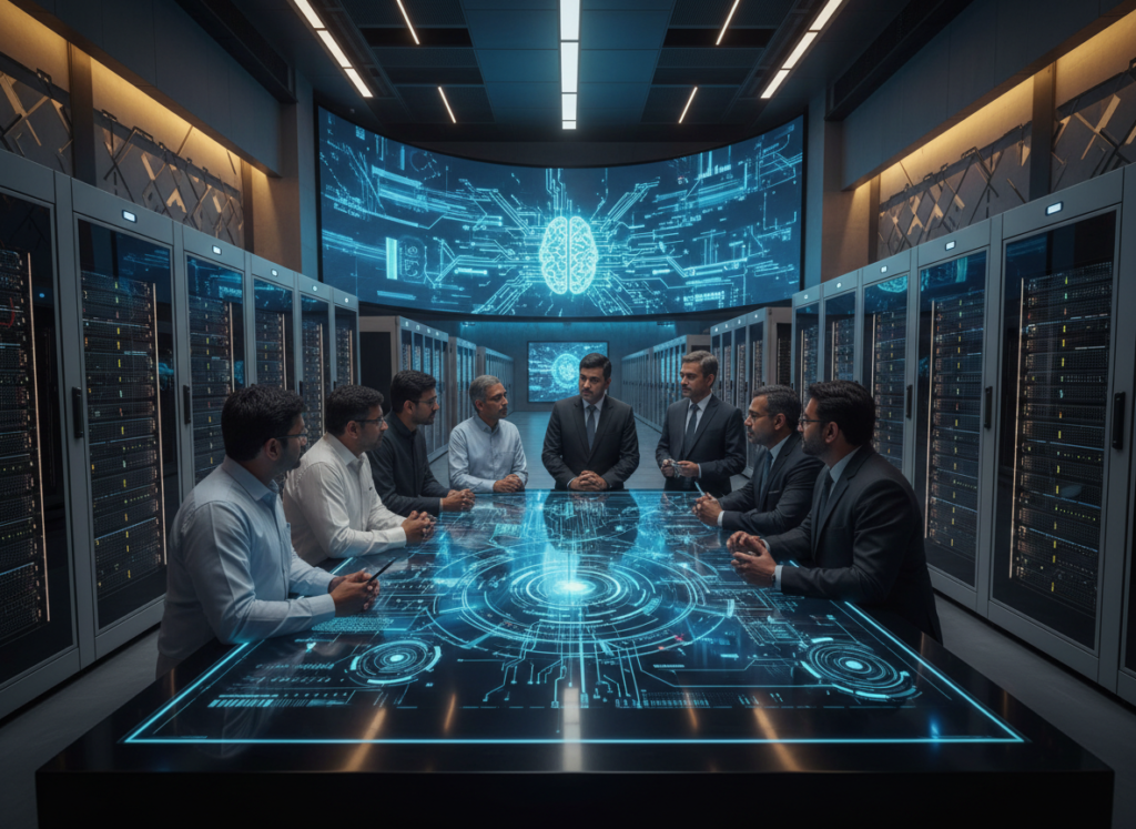 भारताच्या frontier AI आणि compute fund चे प्रातिनिधिक चित्र