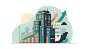 वित्त कंपनीचा नफा आणि कर्जवाढ दाखवणारे प्रातिनिधिक चित्र.